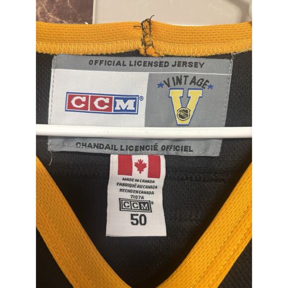 NHL Hockey Vintage Boston Bruins Bobby Orr #4 Jersey 50 XL Black CCM NWT - Picture 5 of 6